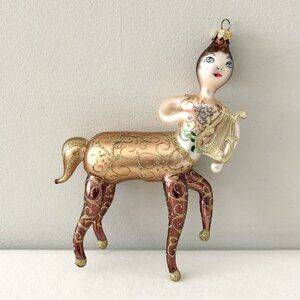 RARE Christopher Radko CENTAUR Glass Christmas Ornament Large 9”x7” Vintage 1997